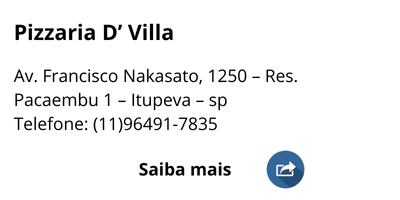 pizzaria d' villa em itupeva