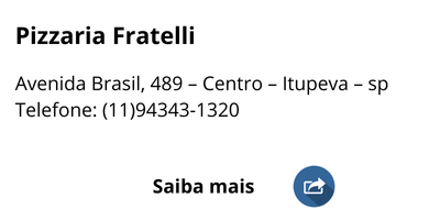 pizzaria fratelli em itupeva